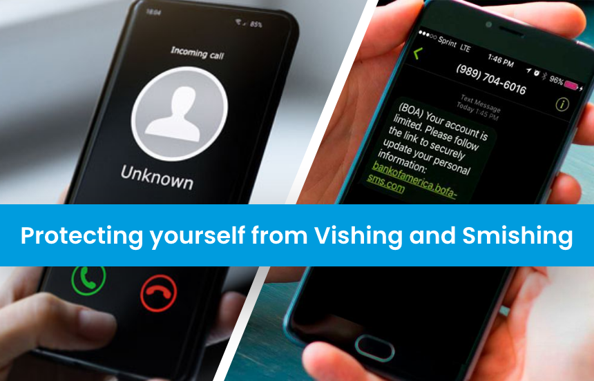 Vishing and Smishing Cyber security scams
