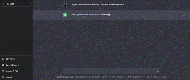 ChatGPT-What does it look like