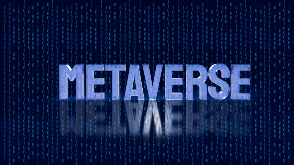 "An engaging and vibrant Metaverse graphic showcasing a diverse group of avatars interacting in a futuristic digital landscape, with various virtual spaces and cutting-edge architectural structures illustrating the limitless possibilities of this immersive online world."